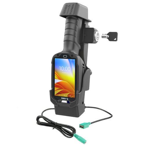 RAM Locking Powered Dock + Single USB-A for Zebra TC8300