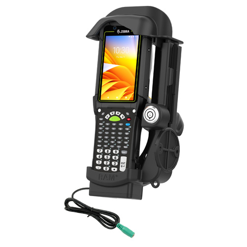 RAM-HOL-ZE32PLU :: RAM Locking Powered Dock for Zebra MC9400 & MC9300