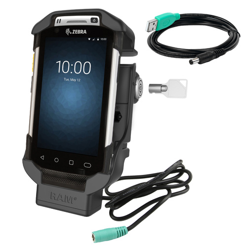 RAM Key-Locking Form-Fit Powered Dock for Zebra TC70, 72, 75 & 77