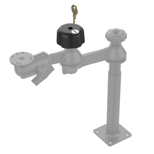 RAM Key Lock Knob with Steel Insert for Swing Arms