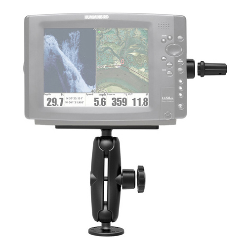 RAM-SG-111U :: RAM Pin-Lock™ Marine Electronic Mount with Gimbal Knob - C Size Medium