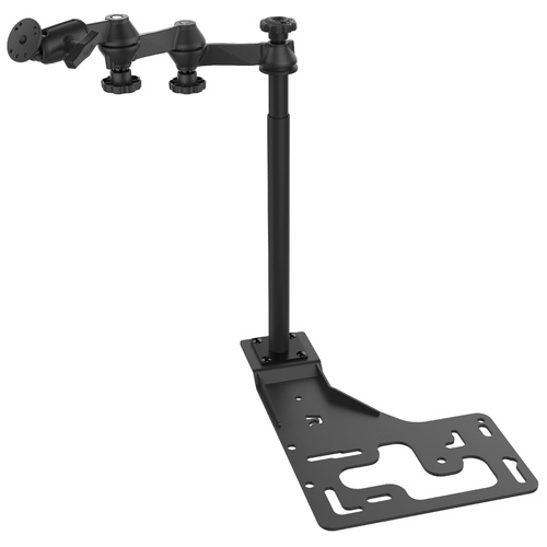 RAM-VB-168-SW2 :: RAM No-Drill™ Universal Mount for Heavy Duty Trucks - Triple Swing Arm