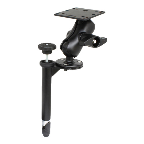 RAM-VBD-SW1-AES1 :: RAM 8" Upper Pole with Double Ball Mount and 100x100mm VESA Plate