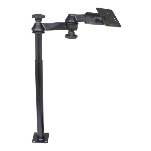 RAM-VP-SW1-1218-2461 :: RAM Tele-Pole™ with 12" & 18" Poles, Swing Arms & 75x75mm VESA Plate