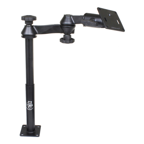 RAM-VP-SW1-129-2461 :: RAM Tele-Pole™ with 12" & 9" Poles, Swing Arms & 75x75mm VESA Plate