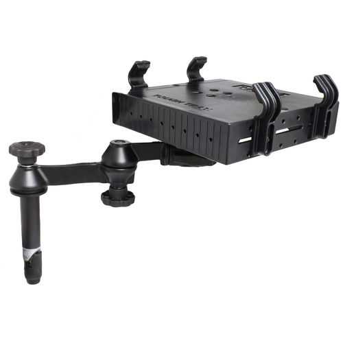 RAM-VP-SW1-4-234-3 :: RAM Tough-Tray™ with Double Swing Arms and 4" Upper Pole