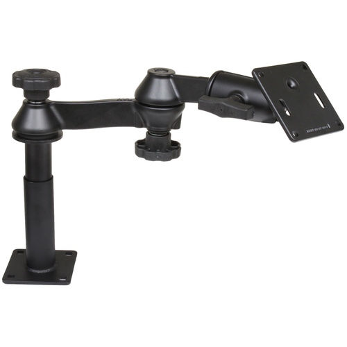 RAM-VP-SW1-45-2461 :: RAM Tele-Pole™ with 4" & 5" Poles, Swing Arms & 75x75mm VESA Plate