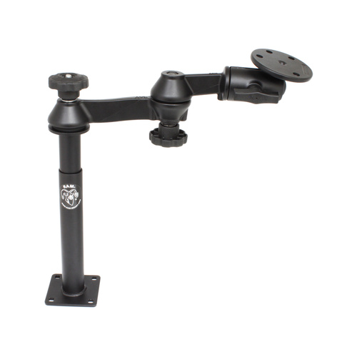 RAM-VP-SW1-89-240 :: RAM Tele-Pole™ with 8" & 9" Poles, Swing Arms & Large Round Plate