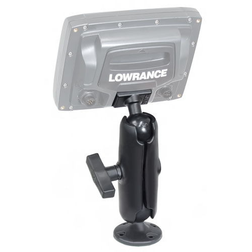 RAP-101U-LO11 :: RAM Composite Double Ball Mount for Lowrance Elite-5, Mark-5 + More