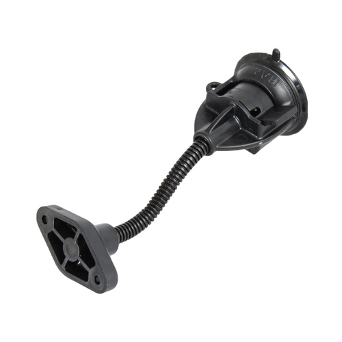 RAP-105-4DA224U :: RAM Twist-Lock™ Suction Cup with 4" RAM Flex-Arm™ & Diamond Plate