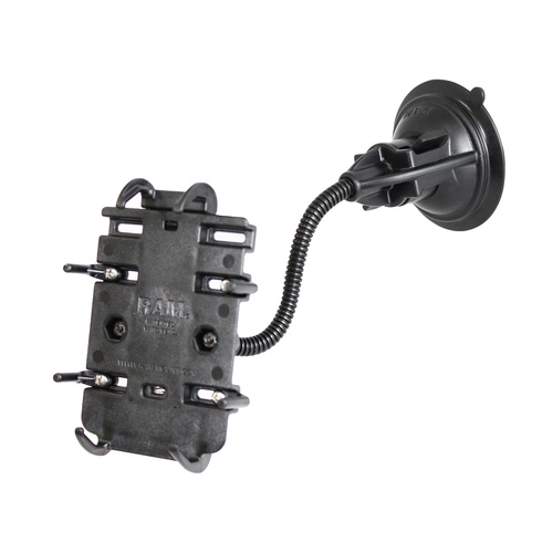 RAM Quick-Grip™ Phone Holder with RAM Twist-Lock™ Suction Cup Mount