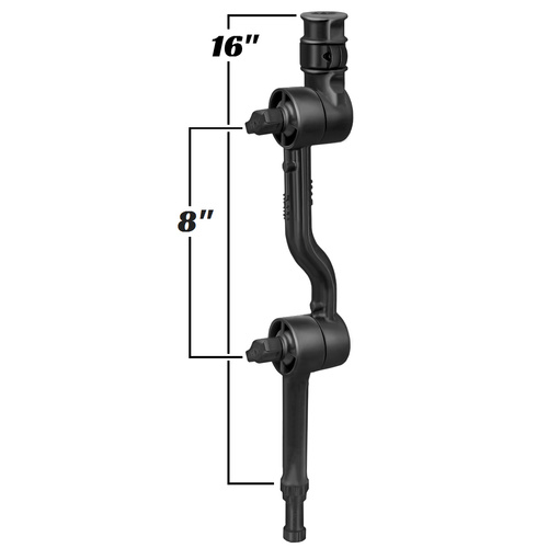 RAP-114-APB3U :: RAM Adapt-A-Post™ with Adjustable 16" Extension Arm