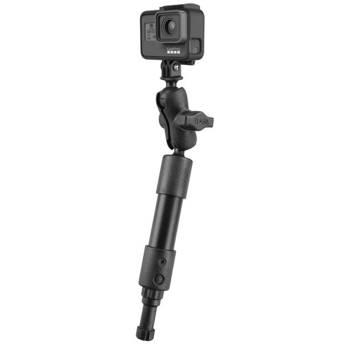 RAP-114-PSP-4-A-GOP1 :: RAM 4" LNG ARM POST SPLINE W/ GOPRO