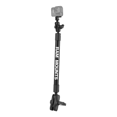 RAP-201-B-12-A-GOP1 :: RAM Tough-Pole™ 21" Socket Arm with Universal Camera Mount