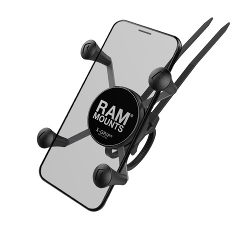 RAP-274-1-UN7U :: RAM X-Grip Phone Mount With RAM EZ-On/Off Bicycle Base