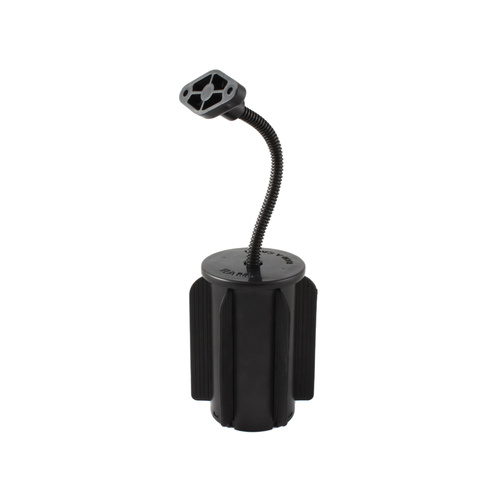 RAP-299-2U :: RAM-A-CAN II Cup Holder Mount with RAM Flex-Arm and Diamond Plate