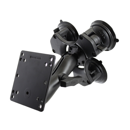 RAP-365-101-246U :: RAM Twist-Lock™ Triple Suction Mount with 100x100mm VESA Plate - Medium