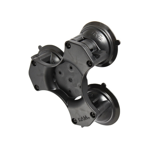 RAP-365-224-1BU :: RAM Twist-Lock Triple Suction Cup Base With AMPS Hole Pattern