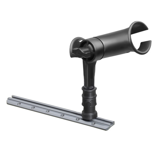 RAP-390-SAAPU :: RAM Tube Jr.™ Rod Holder with RAM Adapt-A-Post™ Track Base - 4" Post