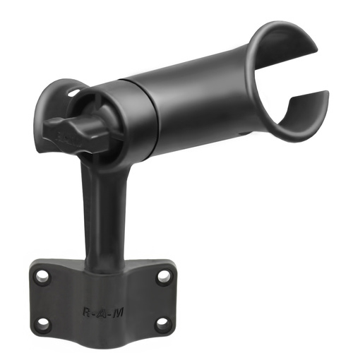 RAP-390-SBU :: RAM Tube Jr.™ Rod Holder with Bulkhead Base - 4" Post