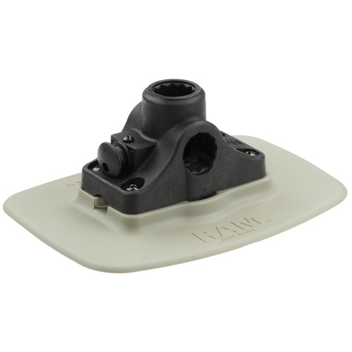 RAP-398-GRY-114BMPU :: RAM Bond-A-Base™ Gray Adhesive Base with RAM ROD Post/Spline Receiver