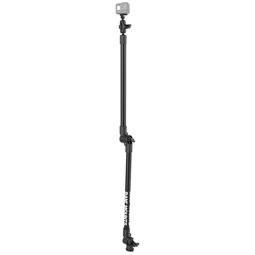RAM Tough-Pole™ Camera Mount with Double Pipe & RAM Track-Node™ Base
