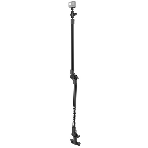 RAM Tough-Pole™ 48" Camera Mount with Double Pipe & Dual Track Base