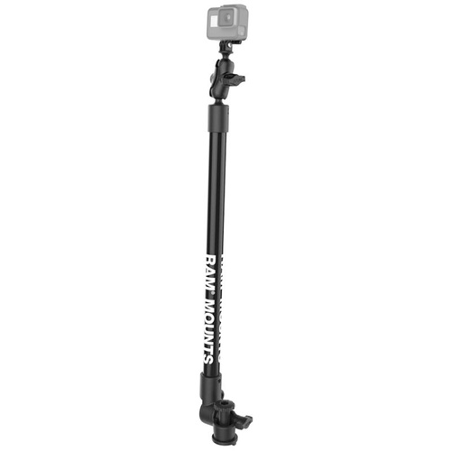 RAM Tough-Pole™ Camera Mount with Single Pipe & RAM Track-Node™ Base