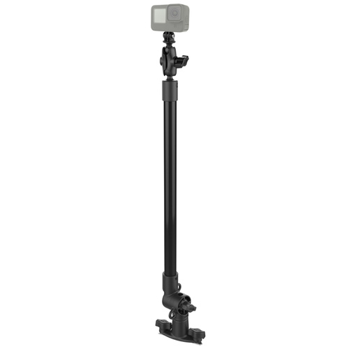 RAM Tough-Pole™ 24" Action Camera Mount with Single Pipe & Track Base
