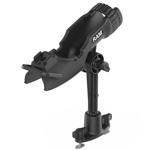 RAP-433-421 :: RAM ROD HD Fishing Rod Holder with 6" Spline Post and Dual Track Base