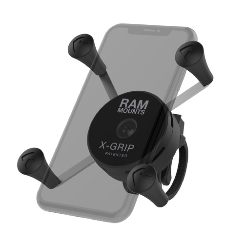 RAM X-Grip Phone Mount with Low-Profile Zip Tie Handlebar Base