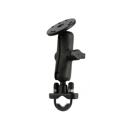 RAP-B-101-231-OT1U :: RAM Handlebar U-Bolt Composite Double Ball Mount with Round Plate