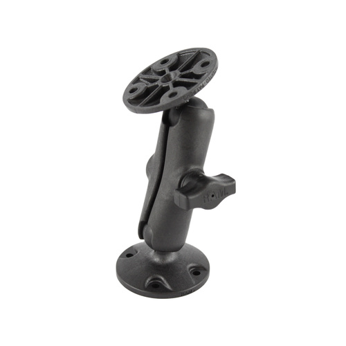 RAP-B-101U :: RAM Universal Composite Double Ball Mount with Two Round Plates
