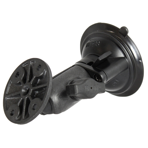 RAP-B-104-224-HEM1 :: RAM Twist-Lock™ Swivel Suction Cup Mount with Round Plate