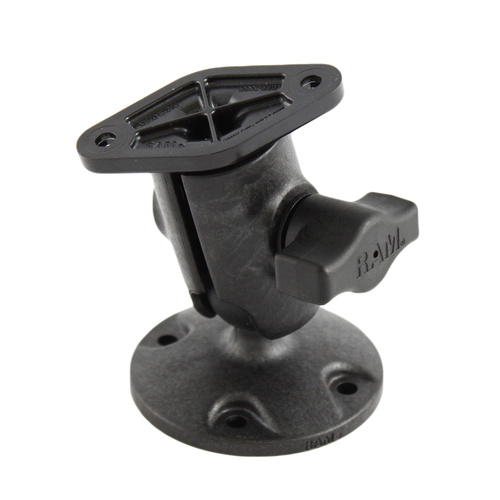 RAP-B-104U :: RAM Composite Single Ball Mount with Round Plate