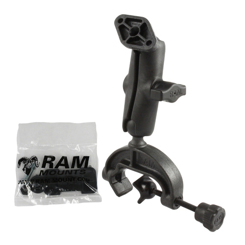 RAP-B-121-238U :: RAM Composite Yoke Clamp Mount with Diamond Plate - Medium