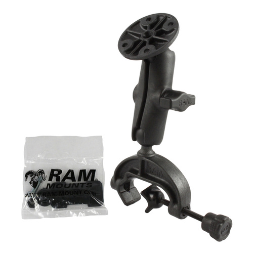 RAP-B-121U :: RAM Composite Yoke Clamp Mount with Round Plate