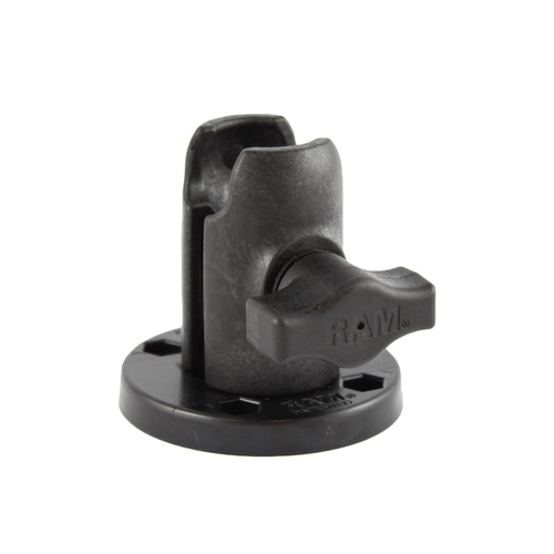RAP-B-200-1-293U :: RAM Single Socket Arm with Round Swivel Plate