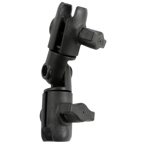 RAP-B-200-2NKU :: RAM Composite Double Socket Swivel & Ratchet Arm with No Center Knob