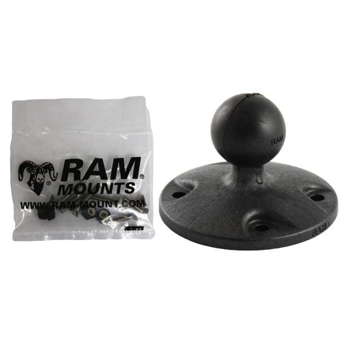 RAP-B-202-G1U :: RAM Composite Round Plate with Ball & Hardware for Garmin GPSMAP + More