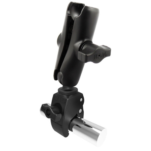 RAP-B-400-201U :: RAM Tough-Claw™ Small Clamp Base with Double Socket Arm - Medium