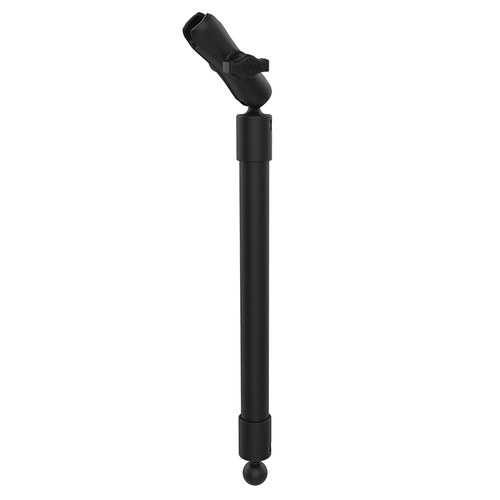 RAP-BB-230-18-201U :: RAM 18" PVC Pipe Extension with Ball Ends & Double Socket Arm