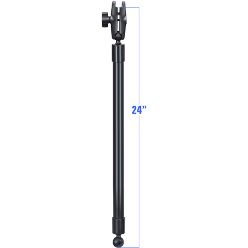 RAP-BB-230-24-201U :: RAM 24" PVC Pipe Extension with Ball Ends & Double Socket Arm