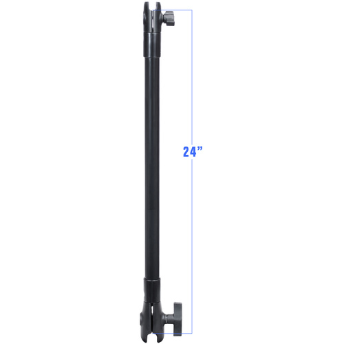 RAP-CB-201-24U :: RAM 24" PVC Pipe Extension with B Size & C Size Socket Arms