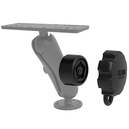 RAP-S-KNOB3-5U :: RAM Pin-Lock Security Knob With 5-Pin Pattern For B Size Socket Arms
