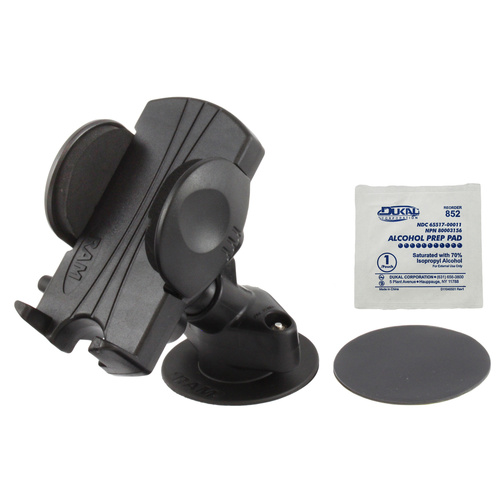 RAM Flex Adhesive Dashboard Mount with Spring Loaded Phone Holder