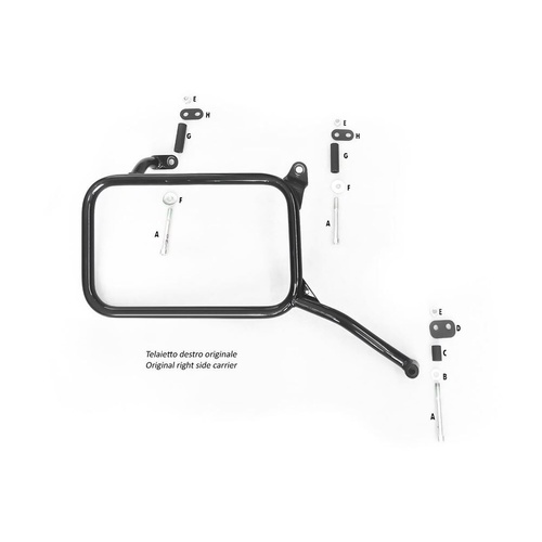 HP Corse Royal Enfield Himalayan 450 2024 Spacer Kit (for Original Case Support) Exhaust