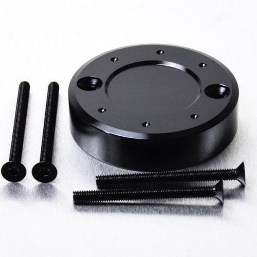 Pro-Bolt Aluminium Round Front Brake Reservoir Cap (Colour: Black)