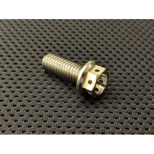 RaceFasteners Titanium Front Disc Drilled Hex Flange Bolt Kit To Suit Yamaha YZF-R6 (2003 - 2016)