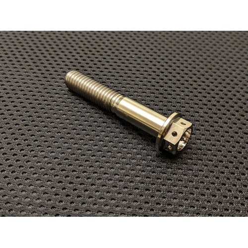 RaceFasteners M8 x 1.25 Titanium Drilled Hex Flange Bolt (40mm)